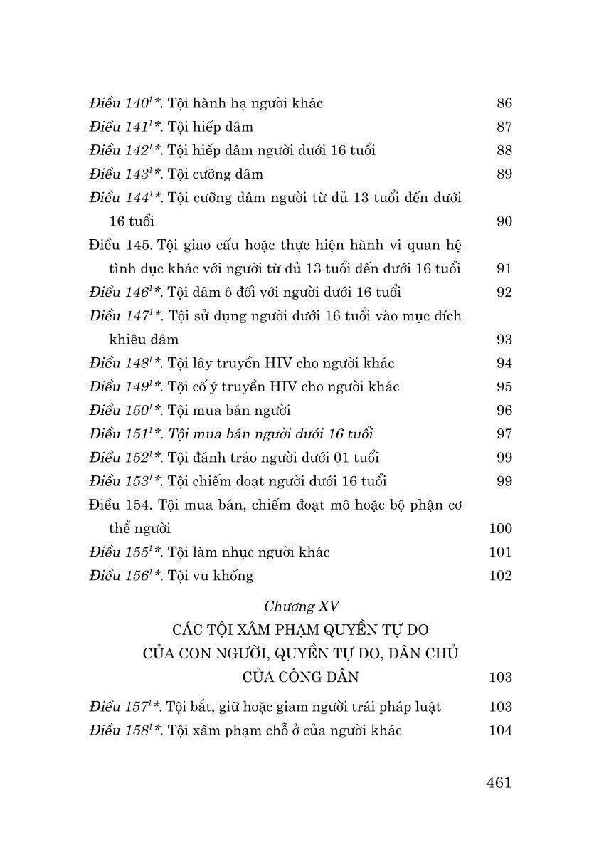 Sách Bộ Luật Hình Sự Hiện Hành (Bộ Luật Năm 2015, Sửa Đổi, Bổ Sung Năm 2017)