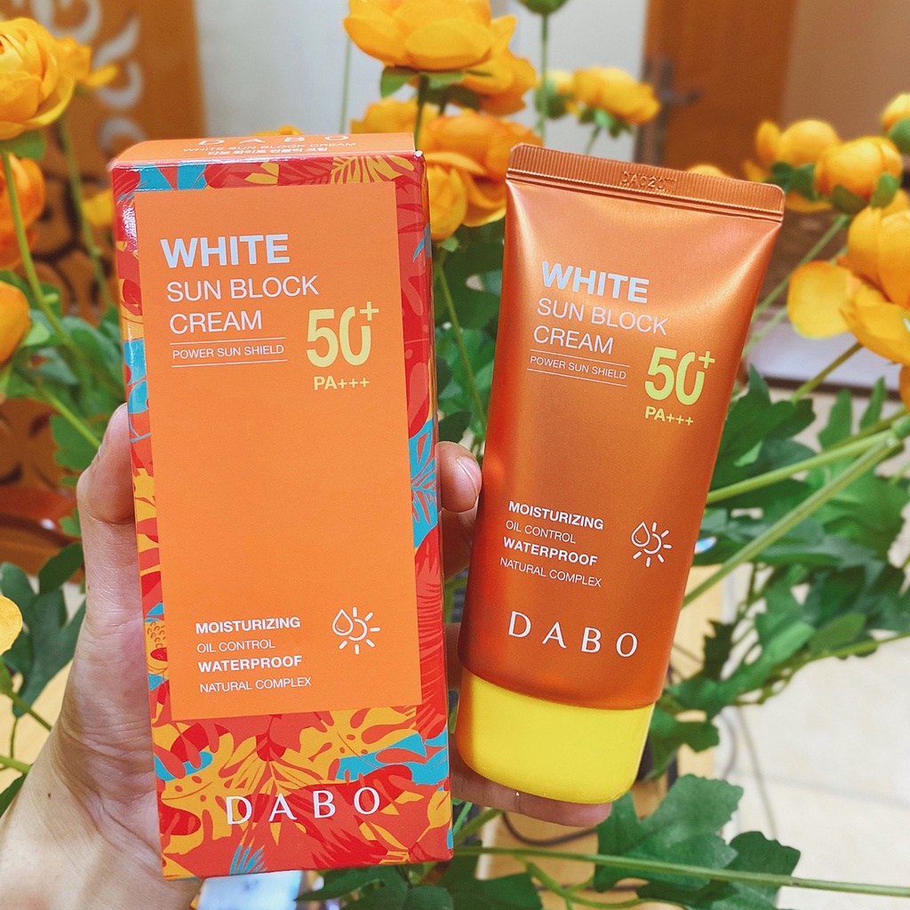 Kem chống nắng trắng da Dabo White Sunblock Cream Cao cấp Hàn Quốc 70ml + Móc khoá