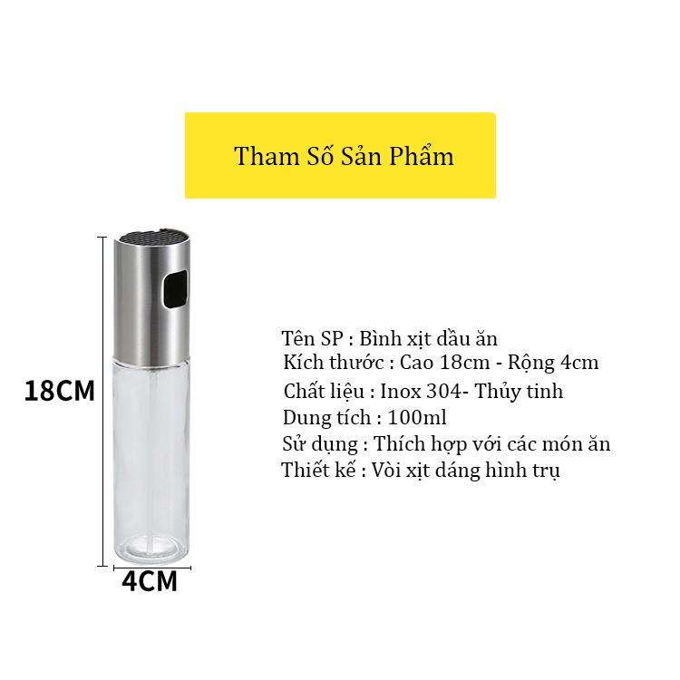 Bình Xịt Dầu Chiên Phun Đều Lên Thức Ăn Đang Còn Chiên Nường Tiện Lợi Vệ Sinh