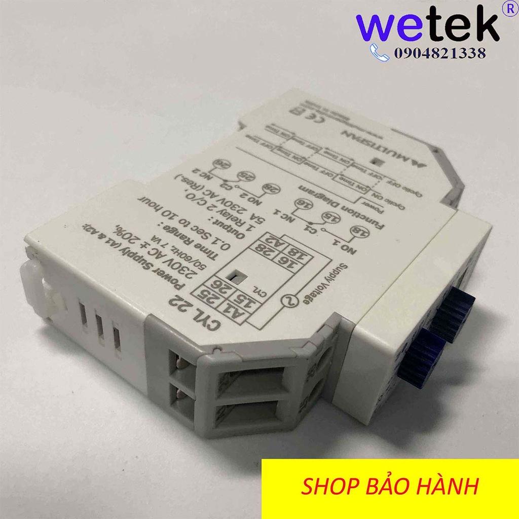 Multispan CYL-22 Timer luân phiên thời gian, kiểu phím cơ,  module gọn rẻ đẹp bền, bảo hành