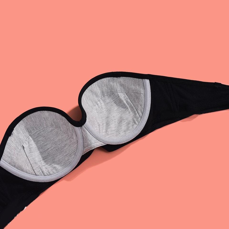 Áo ngực đệm mỏng cotton quả ngang dành cho người ngực vừa và to
