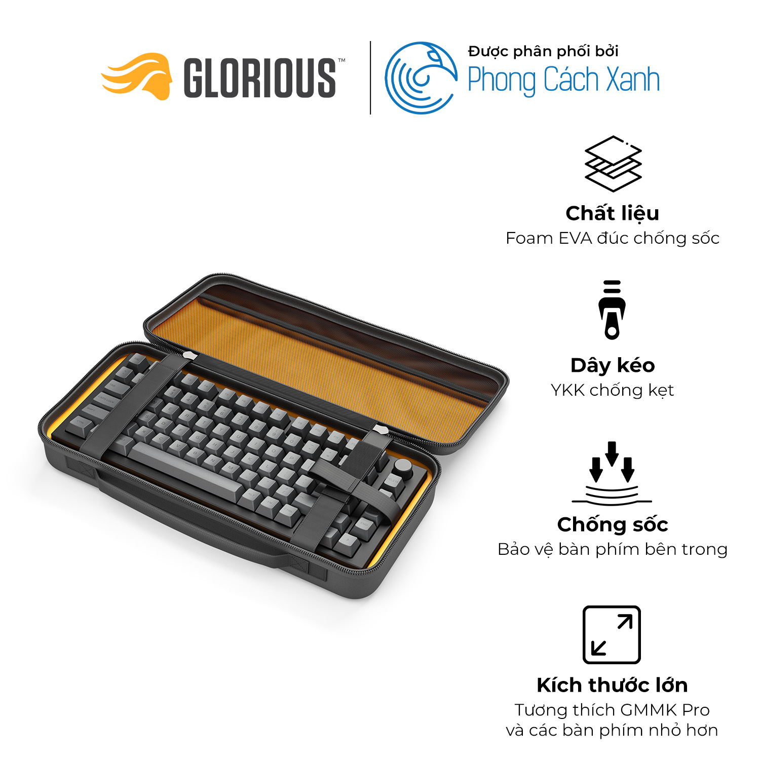 Hộp đựng bàn phím cơ Glorious Keyboard Case - Hàng Chính Hãng