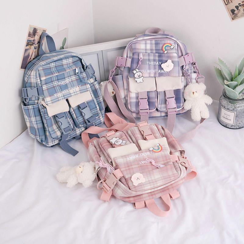 BALO MINI CARO PASTEL CHỐNG THẤM