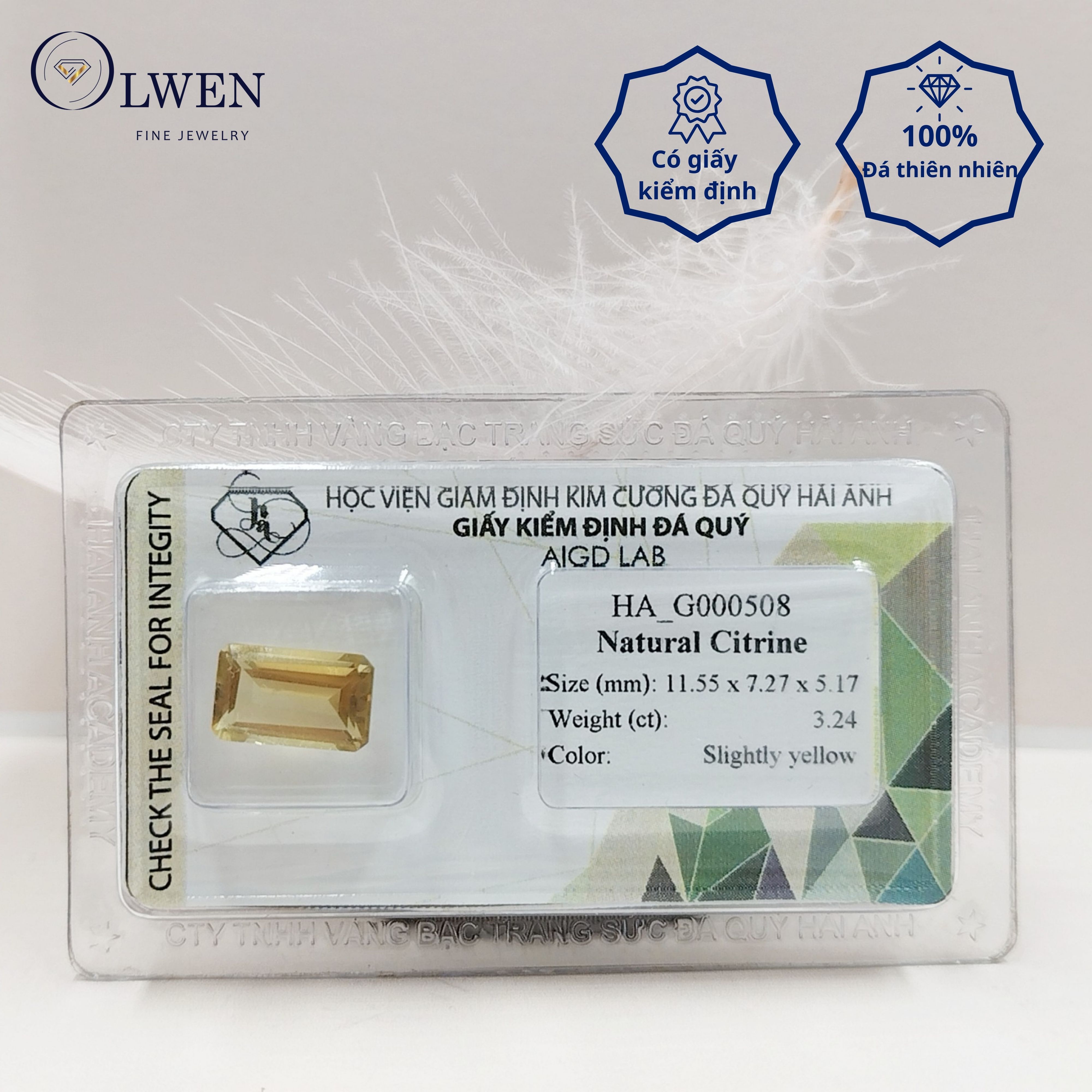 Viên đá thạch anh vàng thiên nhiên_HA-G000508