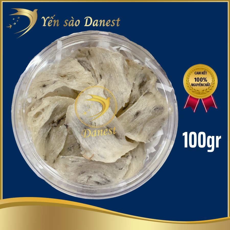 Yến thô tổ góc đặc biệt hộp 100gr- Yến sào cao cấp Đỗ Thị Toán- Tổ siêu ít lông giá mềm - Ăn yến thường xuyên giúp đẹp da