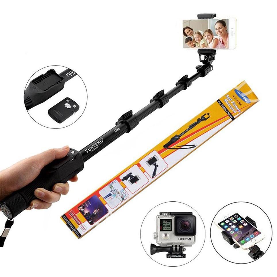 Gậy tự sướng/ Chân monopod Yunteng 1288 - Hàng Chính Hãng