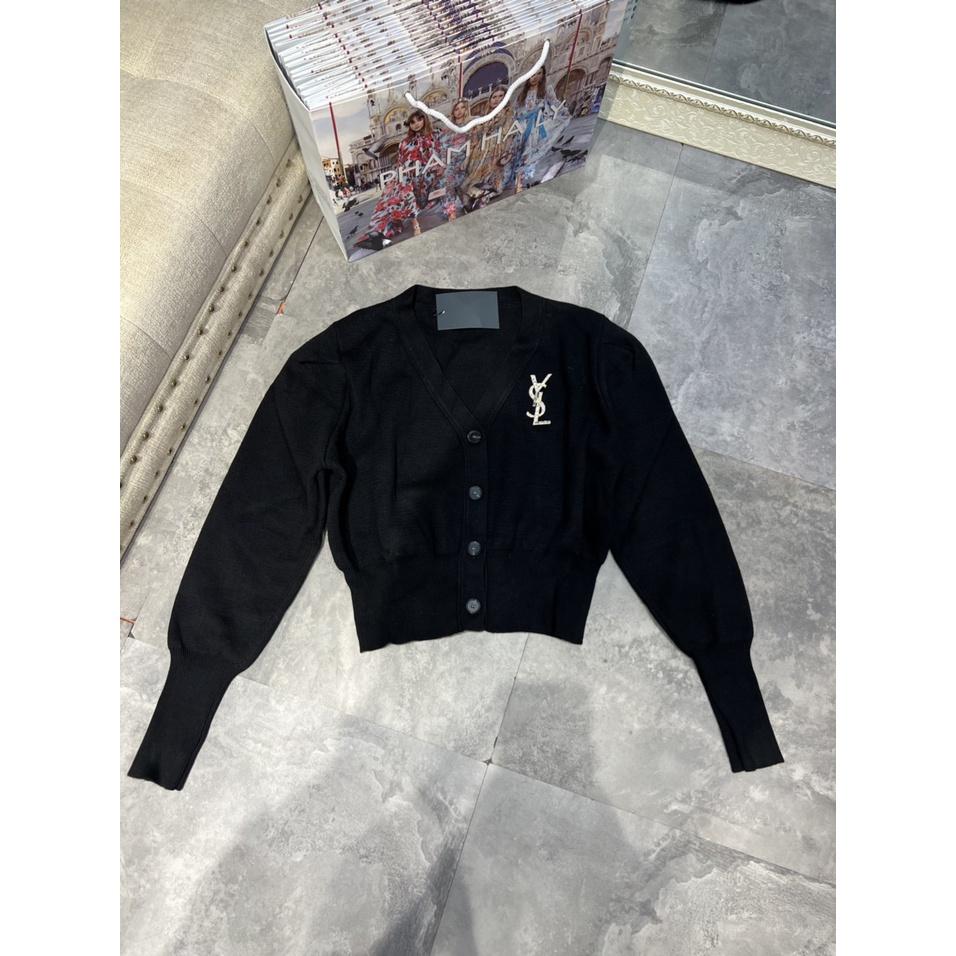 Áo Cardigan Nữ Cổ Chữ V Dài Tay dáng ngắn, Len Cao Cấp Có Nút