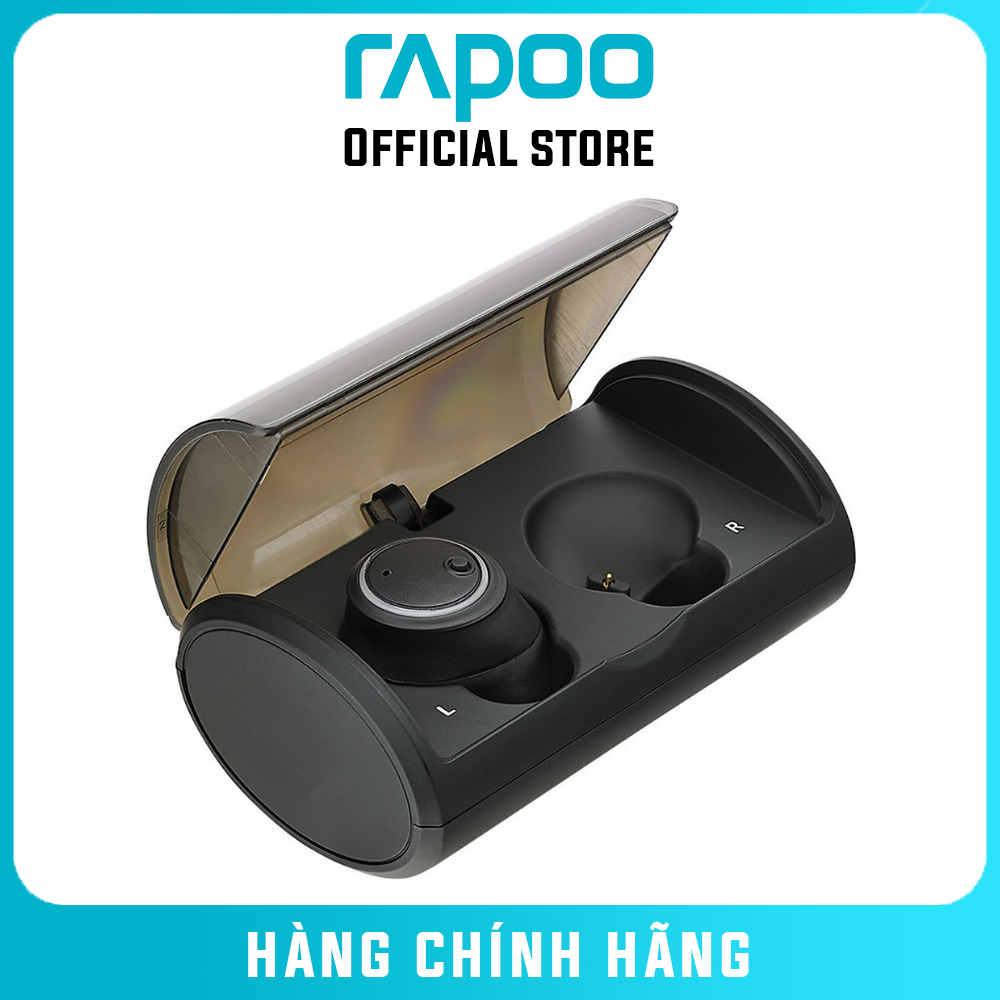 Tai Nghe True Wireless Rapoo VM600 Black - Hàng Chính Hãng