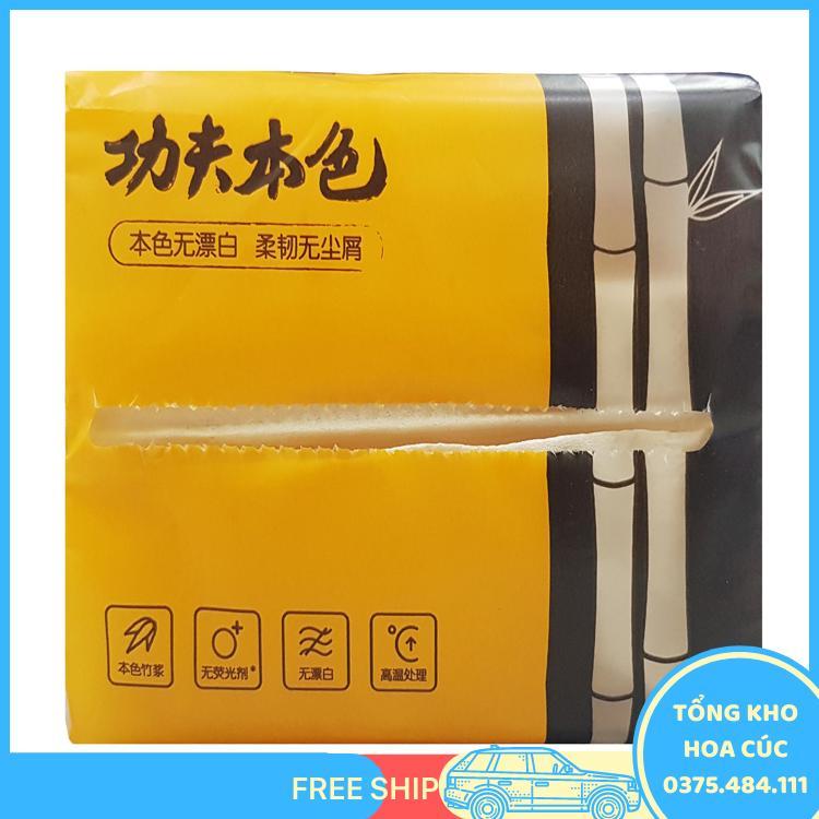 Thùng 30 Gói Giấy Ăn Gấu Trúc Panda Gói 300 Tờ Siêu Dai Hàng Đẹp Hai Cây Tre - Tặng 6 Gói Xả Thái Dây Loại 12 Gói Màu Ngẫu Nhiên - Vận Chuyển Miễn Phí Toàn Quốc
