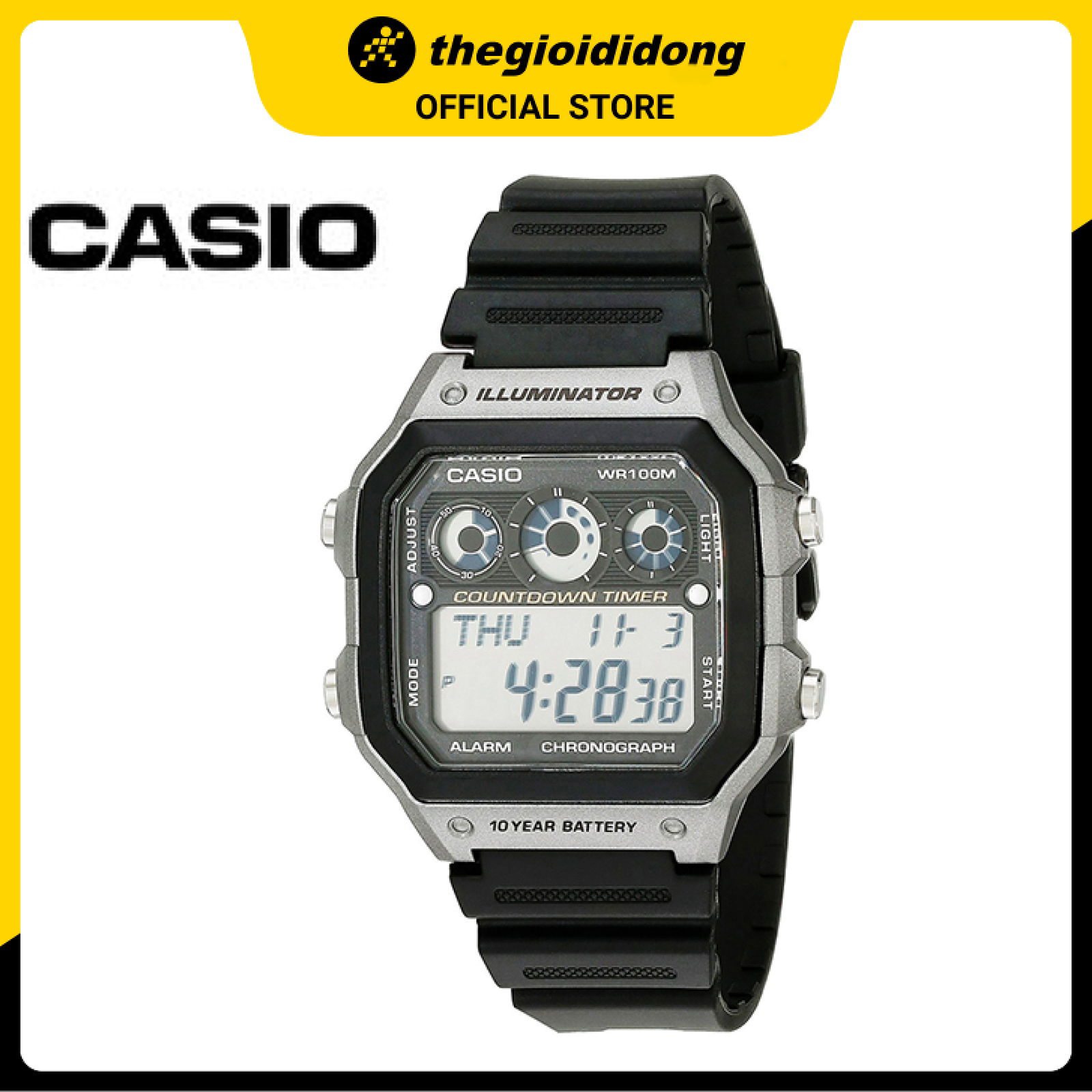 Đồng hồ nam dây nhựa Casio AE-1300WH-8AVDF