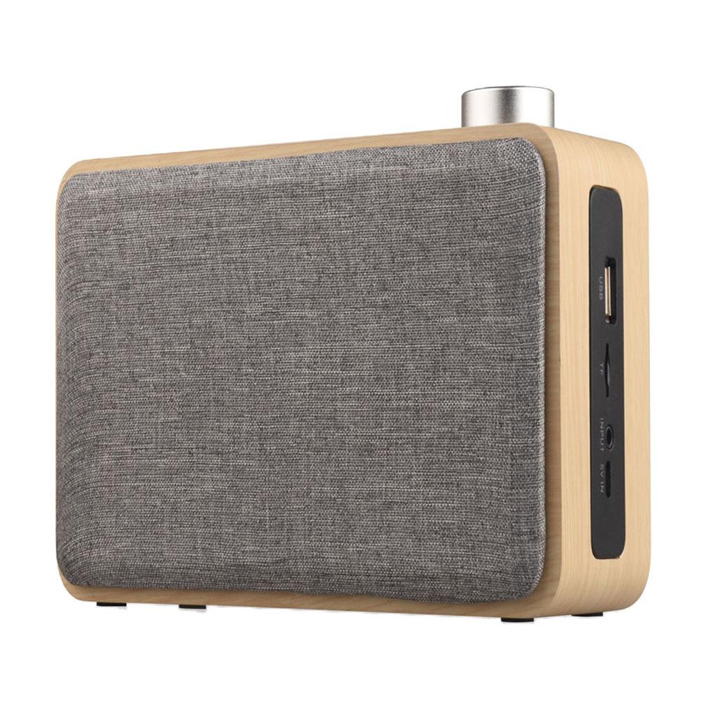 Rechargeable Wireless Wooden Bluetooth Speaker Mini Portable Stereo Speaker