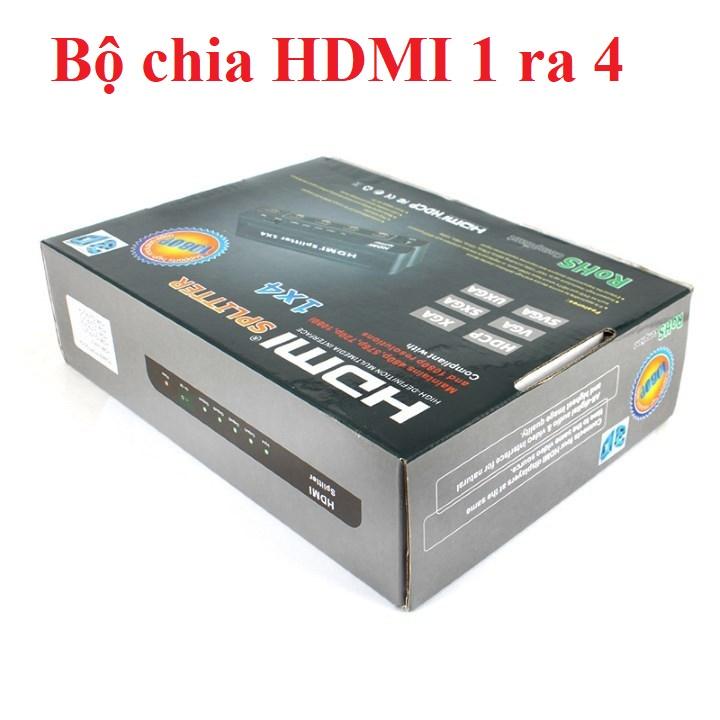 Bộ chia HDMI 1 ra 4 hỗ trợ 4Kx2K mẫu mới băng thông