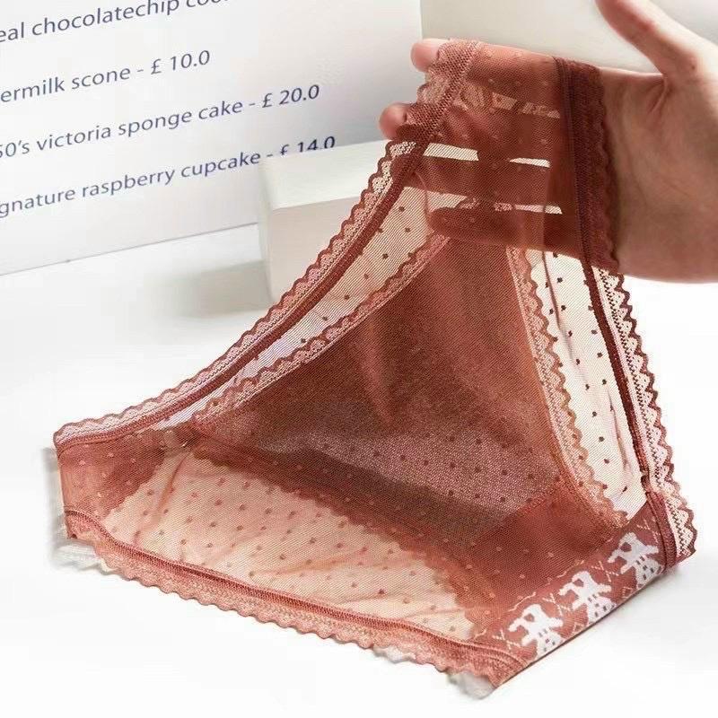 COMBO 5 QUẦN LÓT NỮ DỆT HÌNH GẤU 409