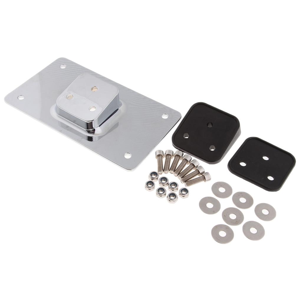 Laydown License Plate Frame Mount for Harley Sportster Dyna Softail