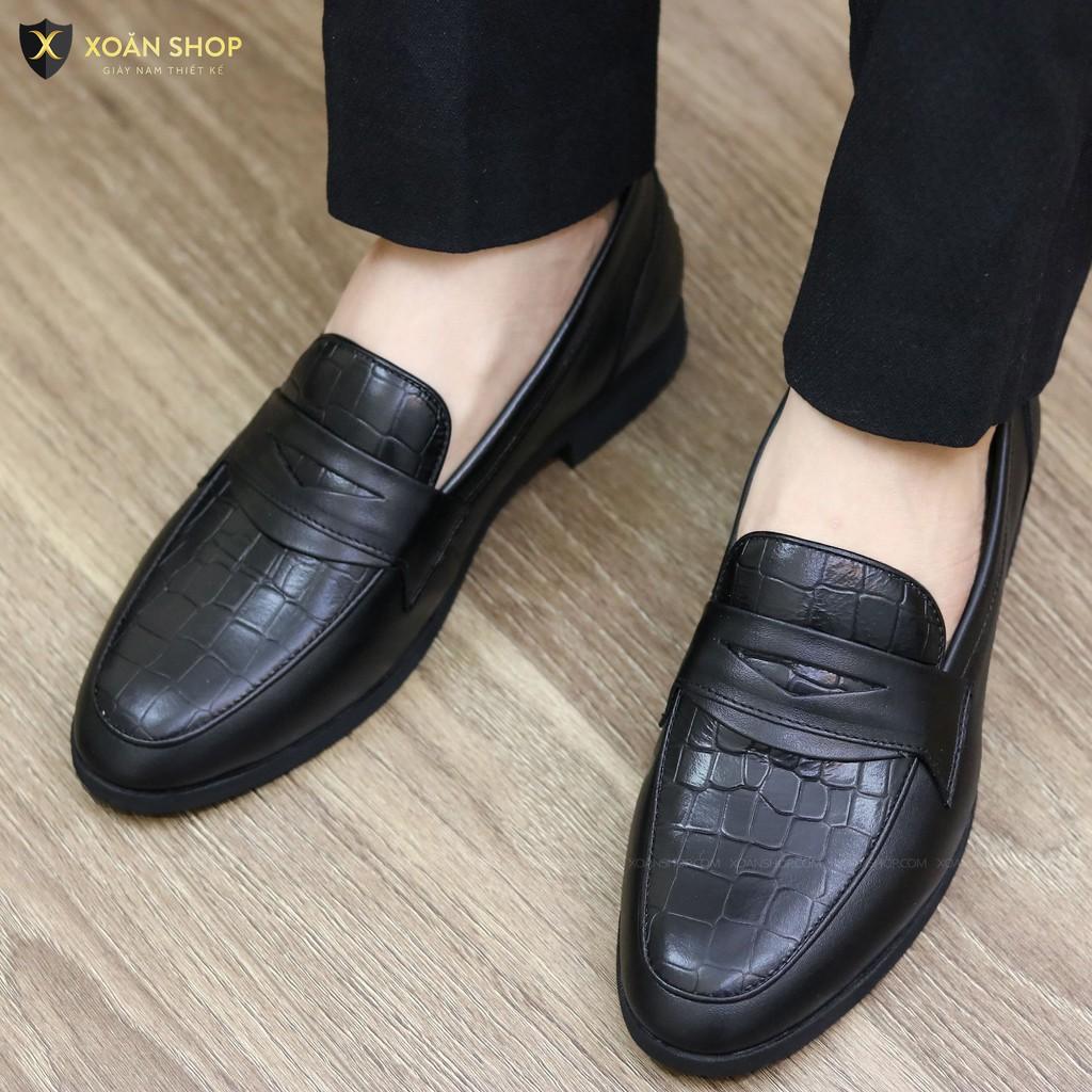 Giày lười DA BÒ MỀM 100% ĐẾ CAO SU NON ĐÚC_MÃ g046