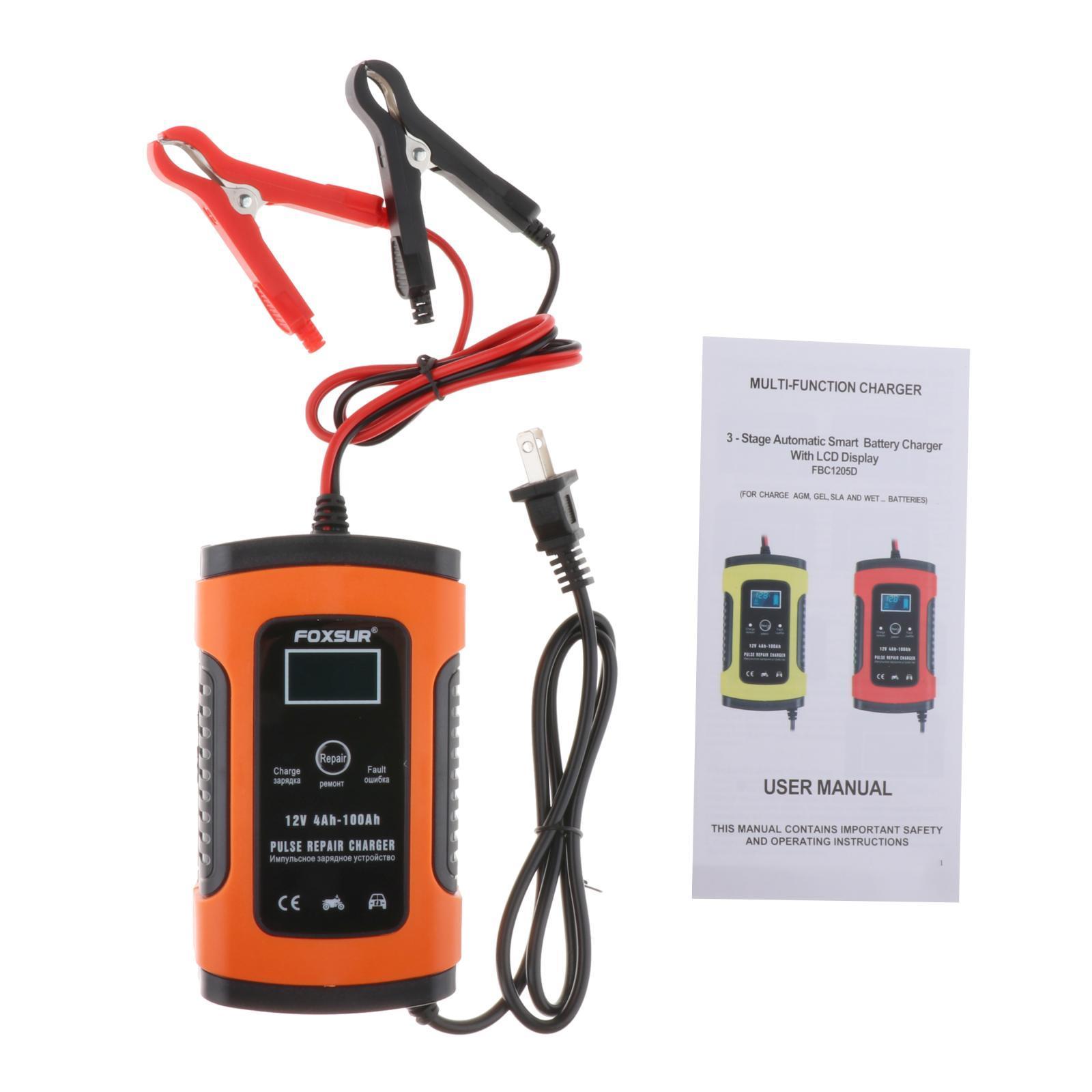 Full Automatic Car Battery 12V 5A DC Amp Power Charging Pulse Repair Charger