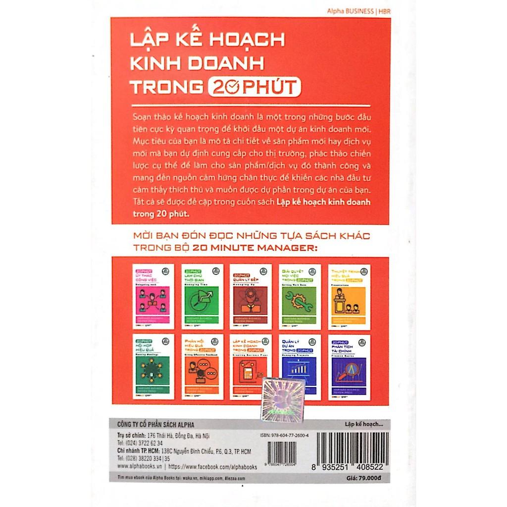 Sách - Lập kế hoạch kinh doanh trong 20 phút