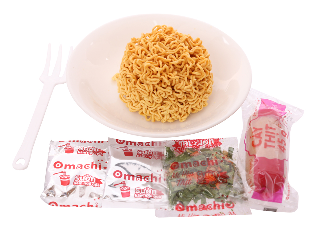 Thùng 24 ly mì khoai tây Omachi sườn hầm ngũ quả 113g