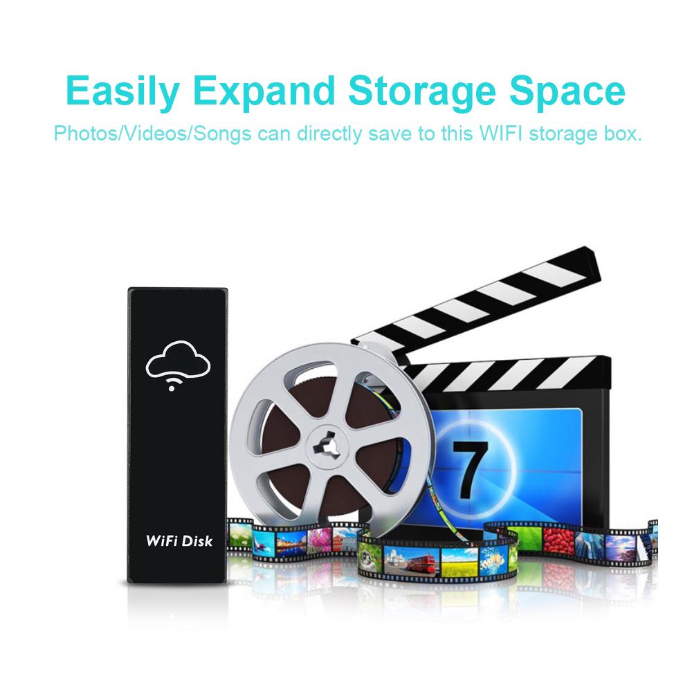 Hộp lưu trữ đĩa nhớ Wi-Fi Hộp lưu trữ Wi-Fi đám mây Ổ đĩa flash cho đầu đọc thẻ nhớ TF / MicroSD Chia sẻ tệp