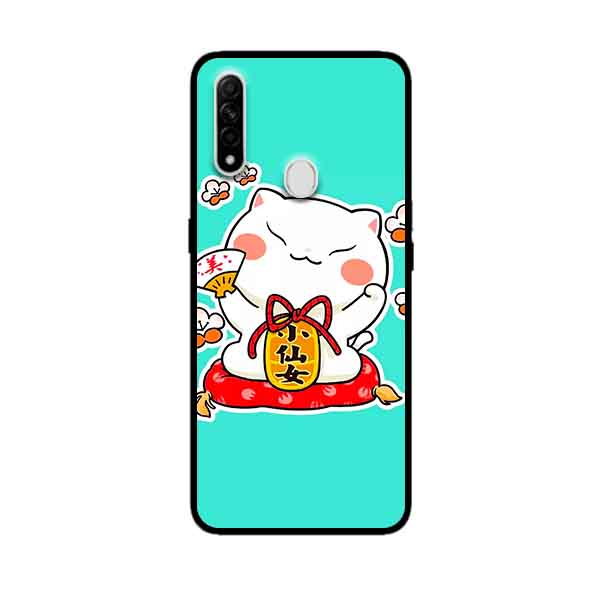 Ốp Lưng in cho Oppo A31 Mẫu Mèo May Mắn 5 - Hàng Chính Hãng