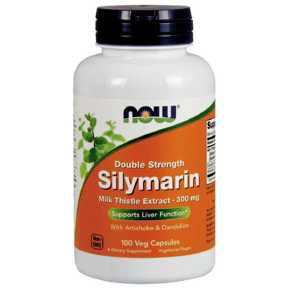 Thực phẩm Bảo Vệ Sức Khỏe Bổ Sung Milk Thistle Giúp Thanh Lọc, Bảo Vệ Tế Bào Gan NOW - SILYMARIN Milk Thistle Extract Double Strength 300mg
