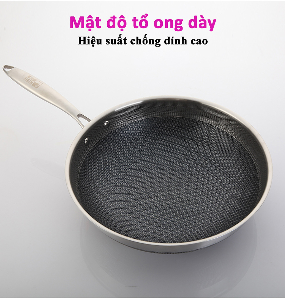 Chảo Chống Dính Inox 304 Cao Cấp - Công Nghệ Blackcube 7 Lớp