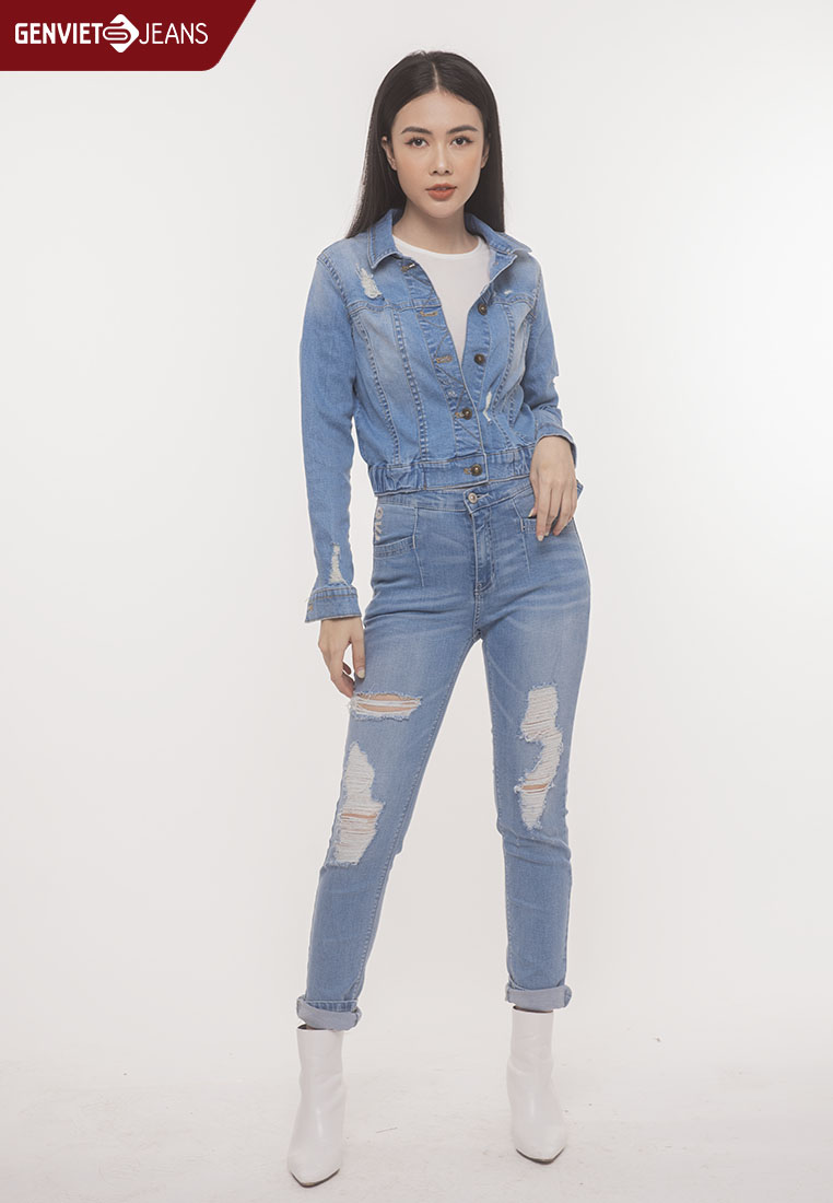 Quần Dài Jeans Nữ TQ103J774  GENVIET