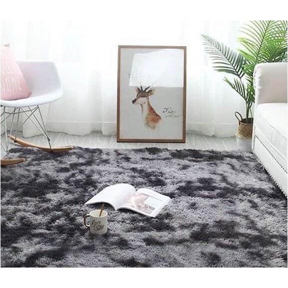 Thảm lông loang trải sàn phòng khách phòng ngủ trang trí