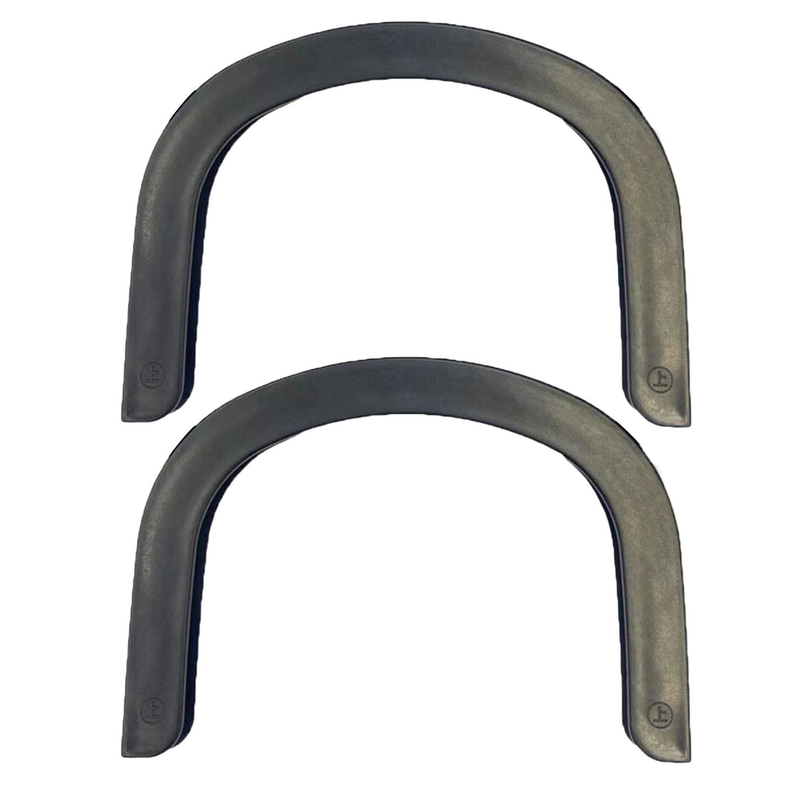 2pcs Rubber Strip Gear for Longboard Skateboard Protection Black