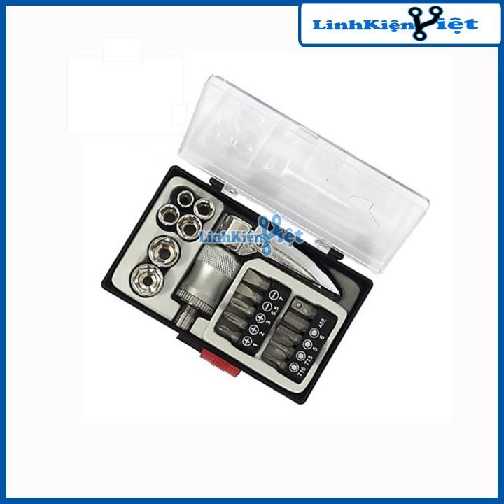Bộ Tháo Bu Lông-Ốc Vít 17 Chi Tiết Tiện Lợi Nhanh Chóng