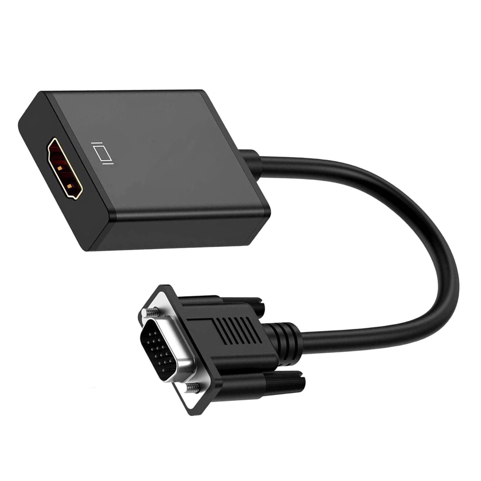 HDMI to VGA Adapter, HD Female to Male 1920 x 1080P for PC Laptop Projector for Xbox for Chromebook