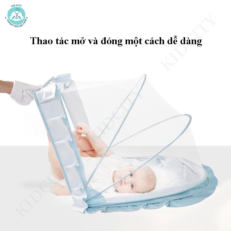 Màn chụp cho bé gấp gọn tiện lợi, mùng chụp bảo vệ bé khỏi muỗi, côn trùng, bụi và ánh sáng