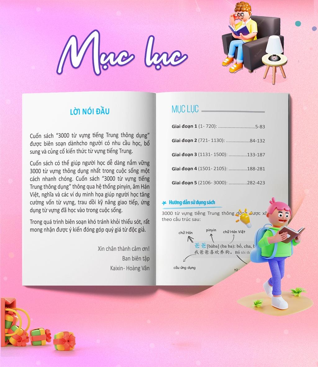 Sách - 3000 Từ Vựng Tiếng Trung Thông Dụng