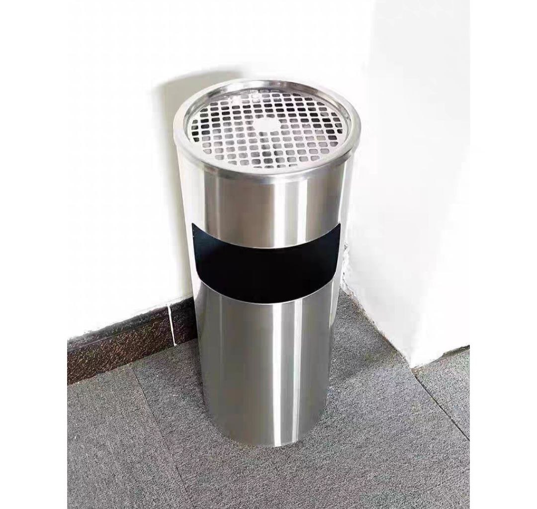 Thùng Rác Inox Gạt Tàn Thuốc  - Ø25 X 610H ( hàng cao cấp )