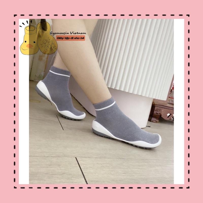 CHÍNH HÃNG GGOMOOSIN - Giày tất cho ngừoi lớn women shoes xám có cổ