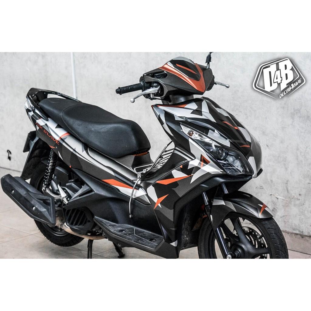 Tem trùm xe dành cho AIR BLADE 2014 CAMOU LẬP THỂ