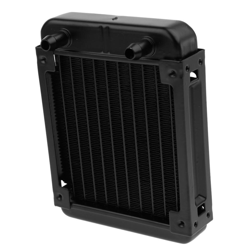 2 Pack 120mm 10Pipe PC Water Cooling CPU Cooler Row System Heat Exchanger Radiator
