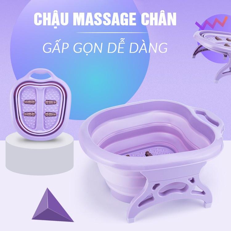 Chậu ngâm chân massage gấp gọn hàng cao cấp - Tiện dụng