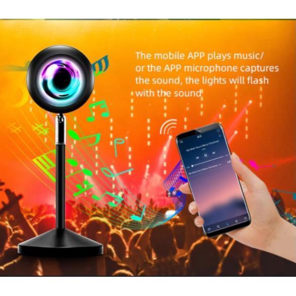 Đèn Sunset L11 điều khiển bằng app tzumiLED trên smartphone -Có tới 16 triệu màu, nhiều chế độ nháy theo nhạc hot tiktok