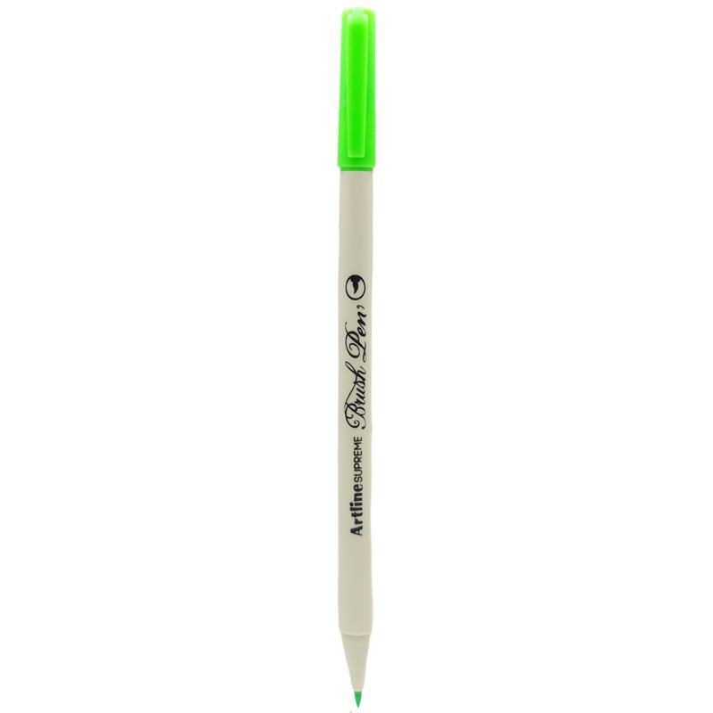 Bút Lông Đầu Cọ Artline Supreme Brush Pen EPFS-F - Fluoro Green