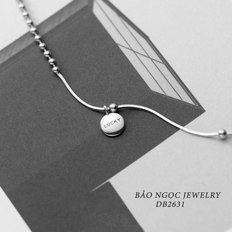 Dây Chuyền Bạc Nữ, Vòng Cổ Chocker Lucky Nữ Bạc Ý S925 - DB2631 - Bảo Ngọc Jewelry