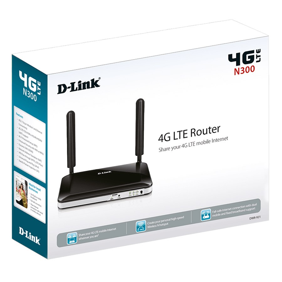 D-Link DWR-921 - Bộ Phát Wifi Di Động 4G N300Mbps - Hàng Chính Hãng