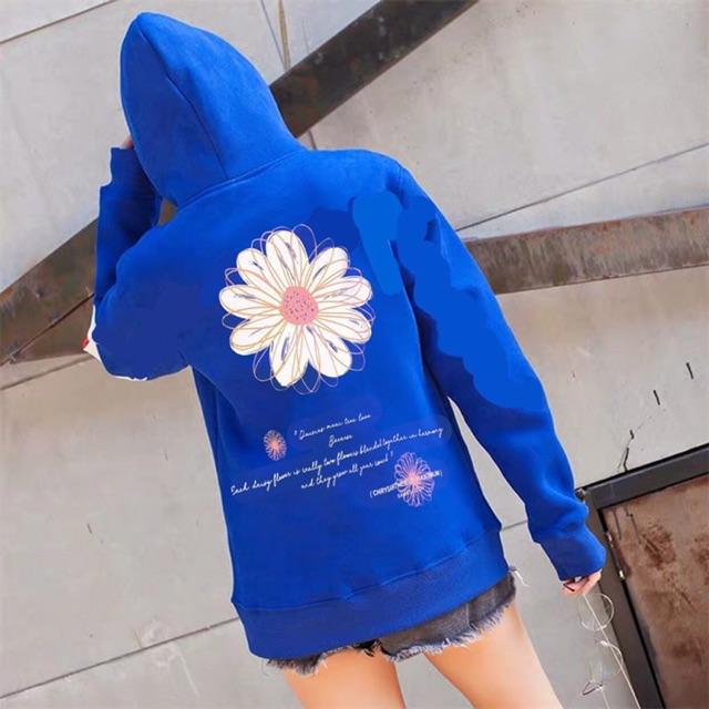 Áo hoodie nam nữ in hoa cúc