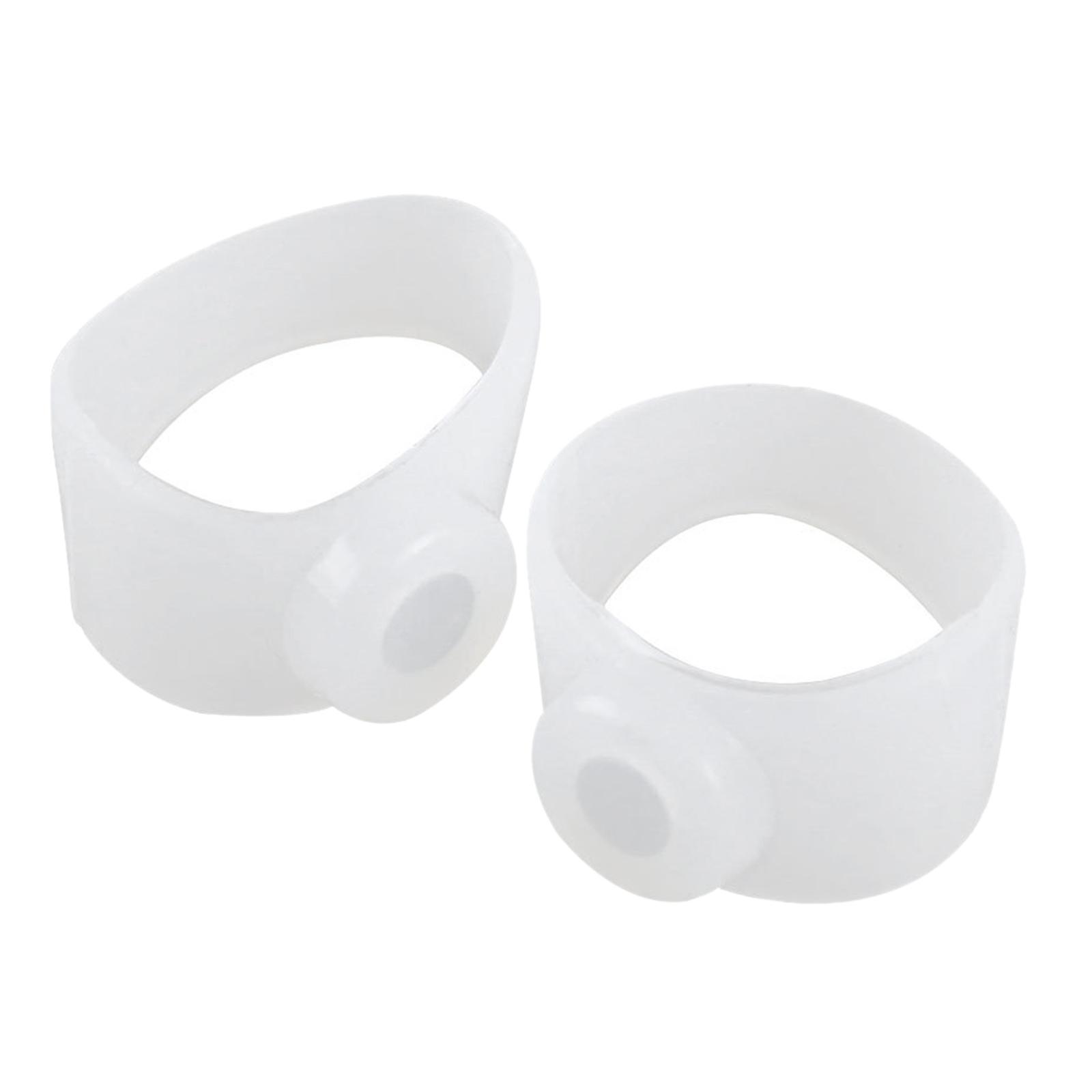 6x1 Pair Silicone  Toe Rings Soft Reduce Body  High Elastic