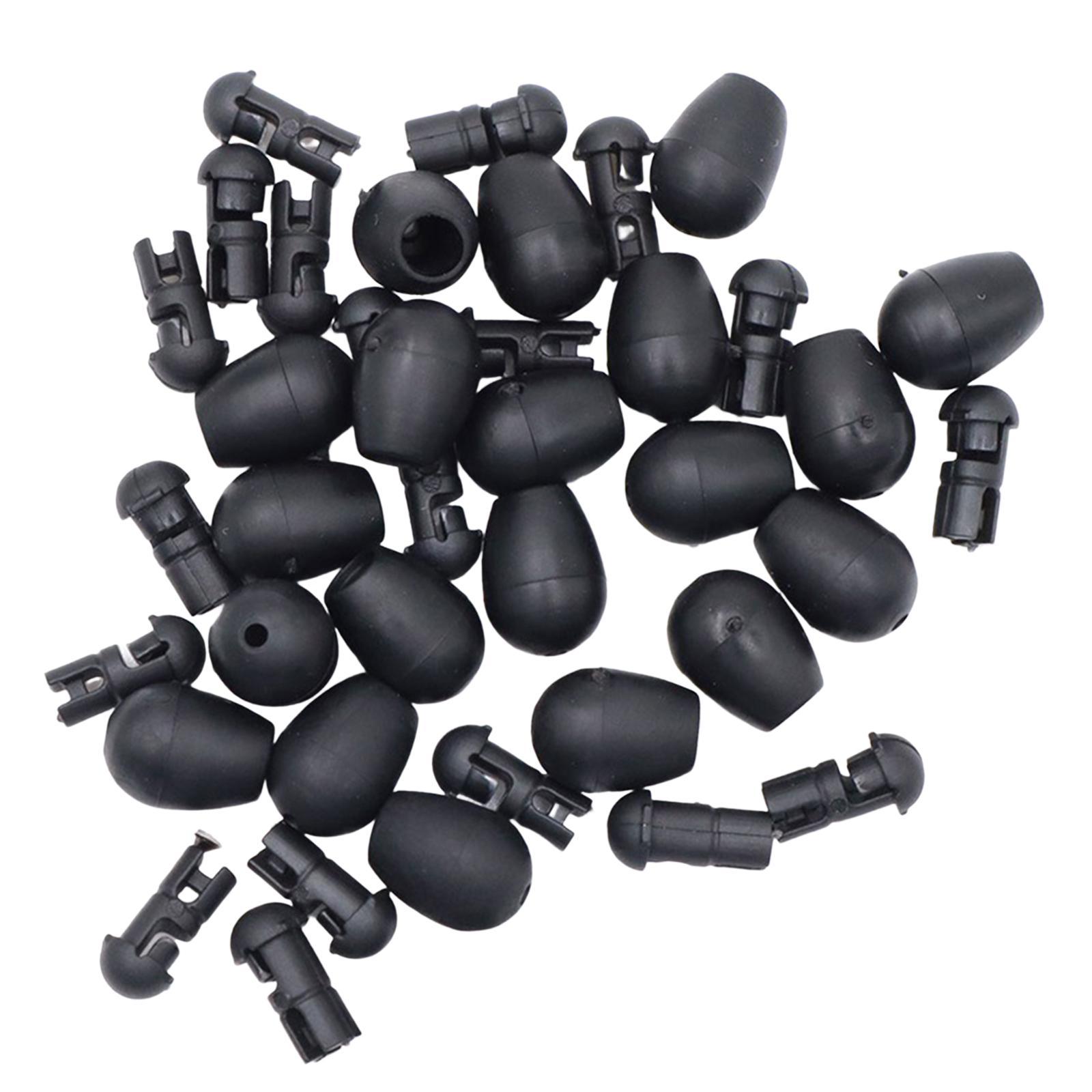 20x Quick Change Beads Carp Fishing Gear Rubber Carp Fishing Equipment for Carp Beads