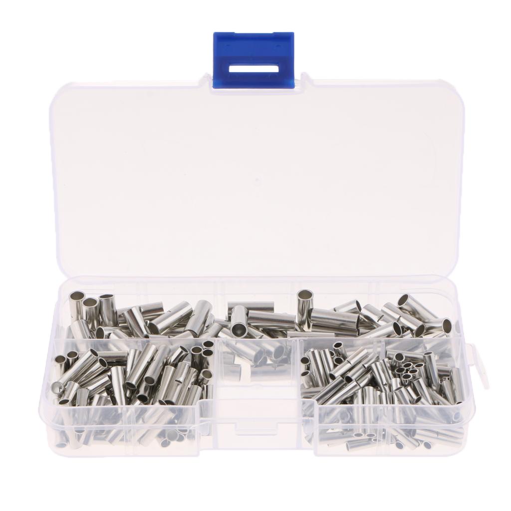 200 Pieces Non-Insulated Butt Crimp Connectors AWG 22-16 16-14 12-10