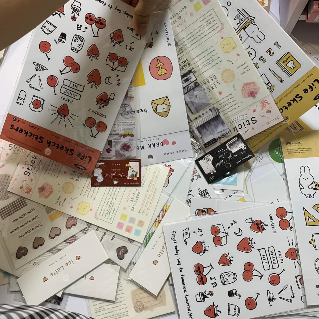 Lucky box Mystery Box sticker - washi tape ngẫu nhiên unistore siêu hời