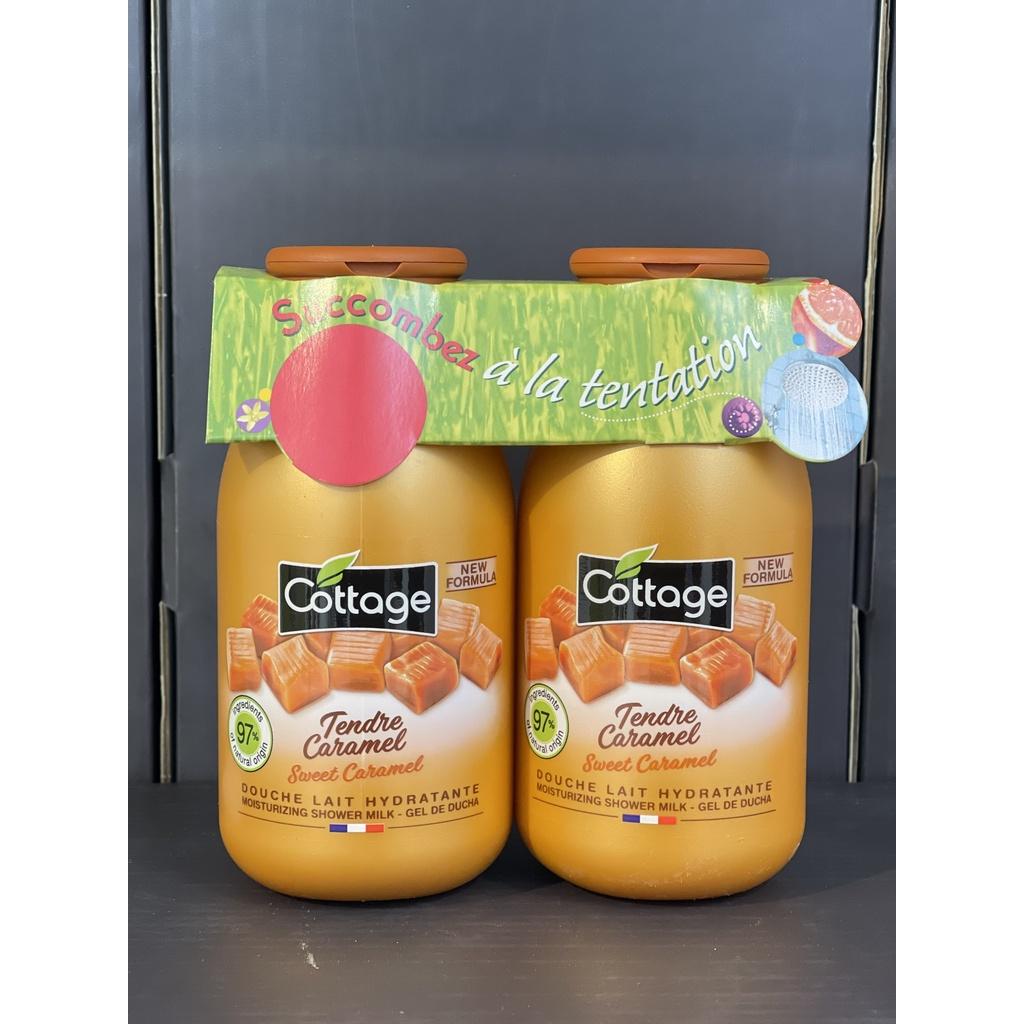 Sữa tắm dạng gel combo 2 chai Cottage 250ml hương caramel