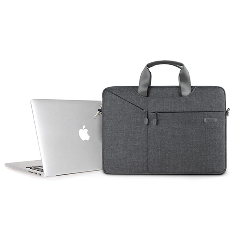 Túi đeo Laptop, Macbook : Chống sốc cao cấp, Bảo vệ chống nước - W31 Màu xám