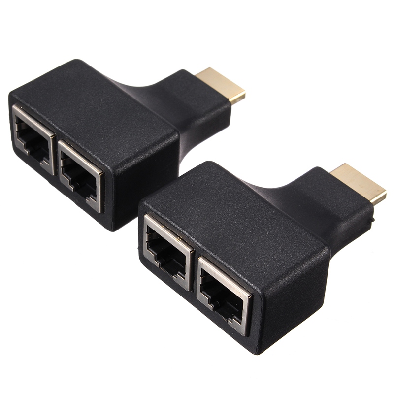 Bộ nối dài HDMI Extender 30m bằng dây lan RJ45 AZONE